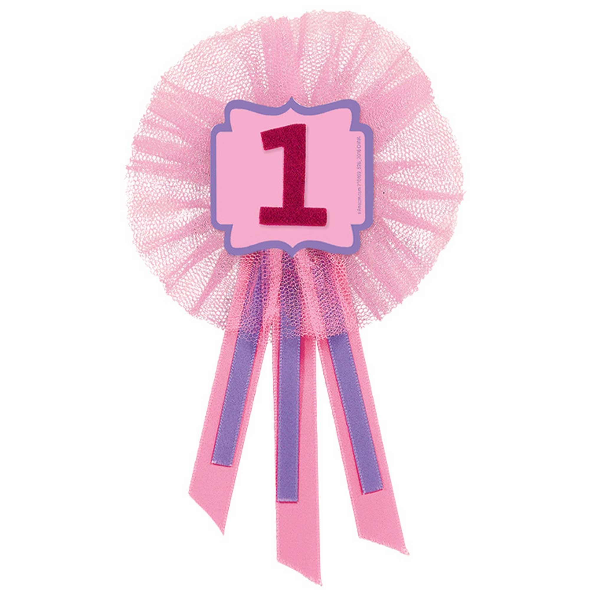 Badge Birthday Girl! Confetti 6cm