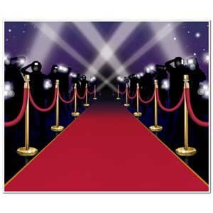 Backdrop Red Carpet & Stanchions Scene Setter