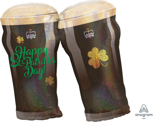 SuperShape XL Happy St Patrick's Day Beer Glasses