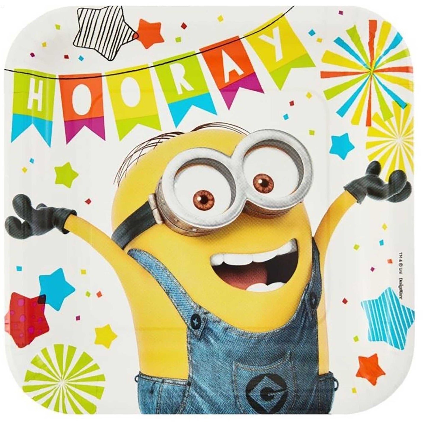 Despicable Me 3 23cm Square Paper Plates