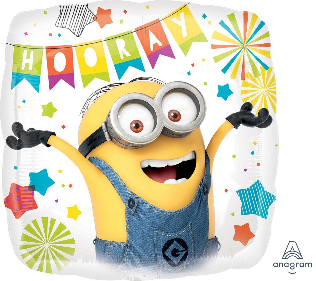 45cm Standard Despicable Me Party 2-Sided Minions Balloon