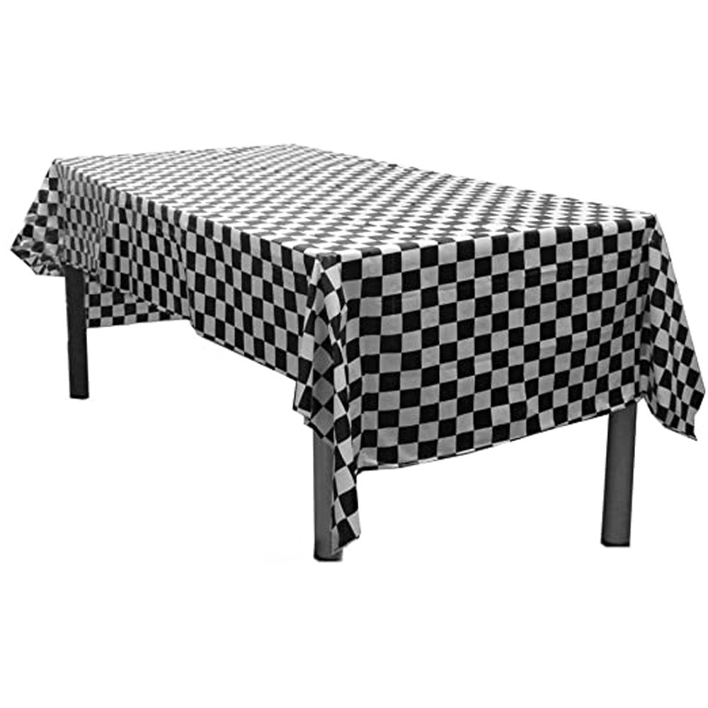 Checkered Black & White Tablecover