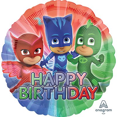 45cm Standard HX PJ Masks Happy Birthday