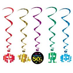 Totally 80's Hanging Decoration Whirls