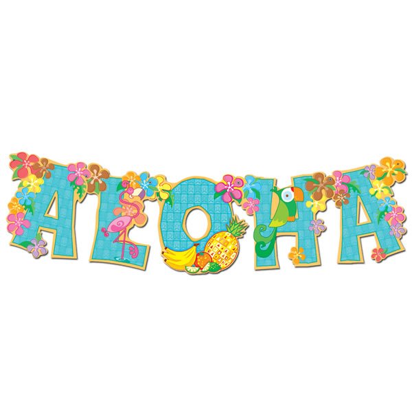 Tropical Aloha Jointed Streamer Banner