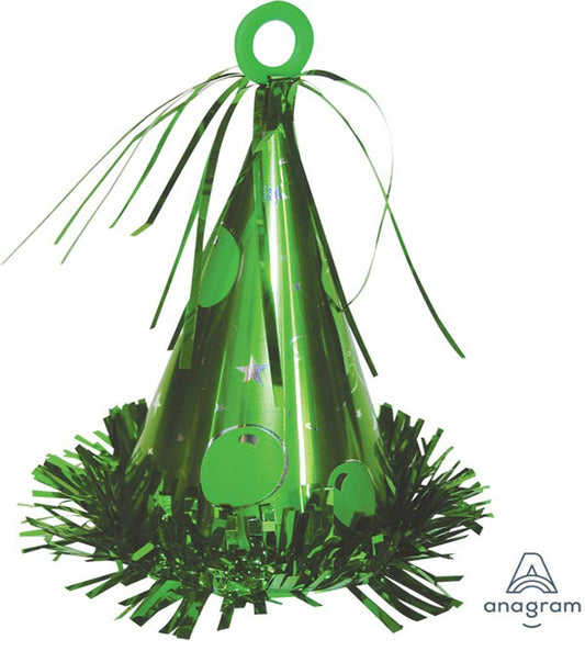 Party Hat Balloon Weight - Green