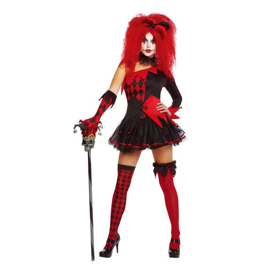 Costume Jesterina Clown Women's Size 8-10