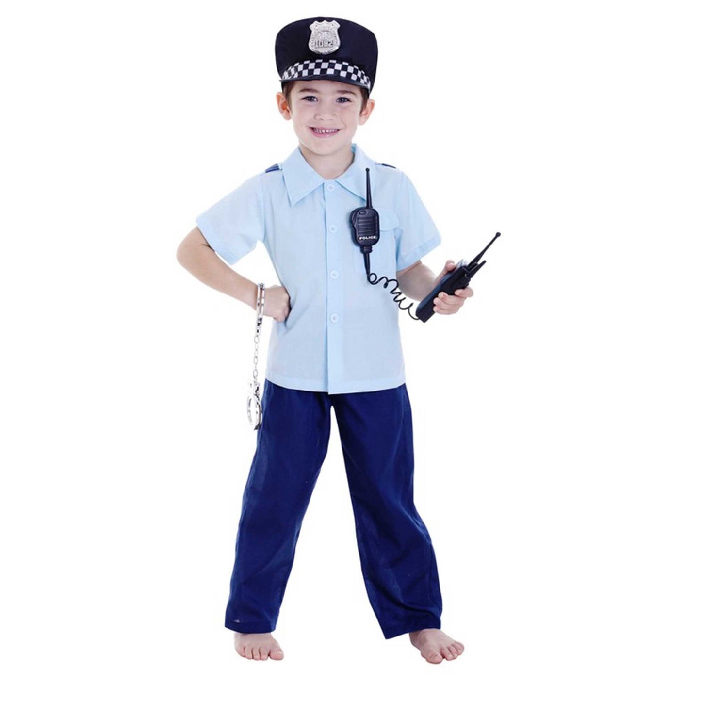 Costume Policeman Deluxe Boy 6-8 Years