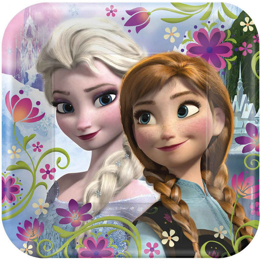 Frozen 23cm Square Paper Plates