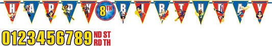 DC Superhero Girls Jumbo Add-An-Age Banner