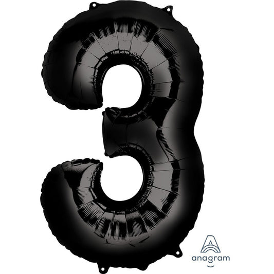 SuperShape Black Numeral 3.