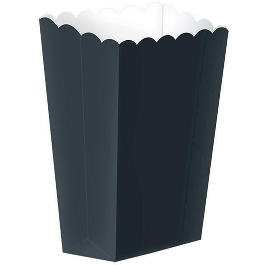 Popcorn Favor Boxes Small Jet Black