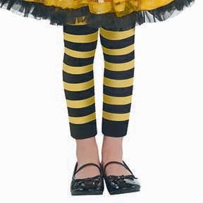 Bumblebee Fairy Footless Tights Child Size