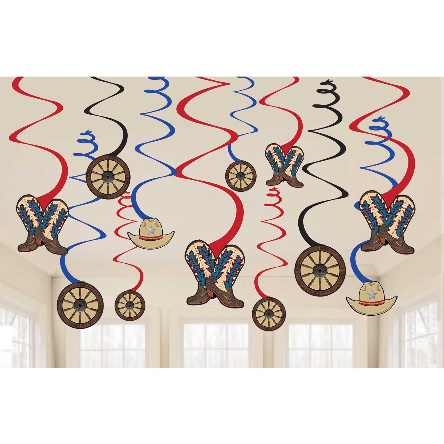 Western Spiral Swirls Hanging Decorations