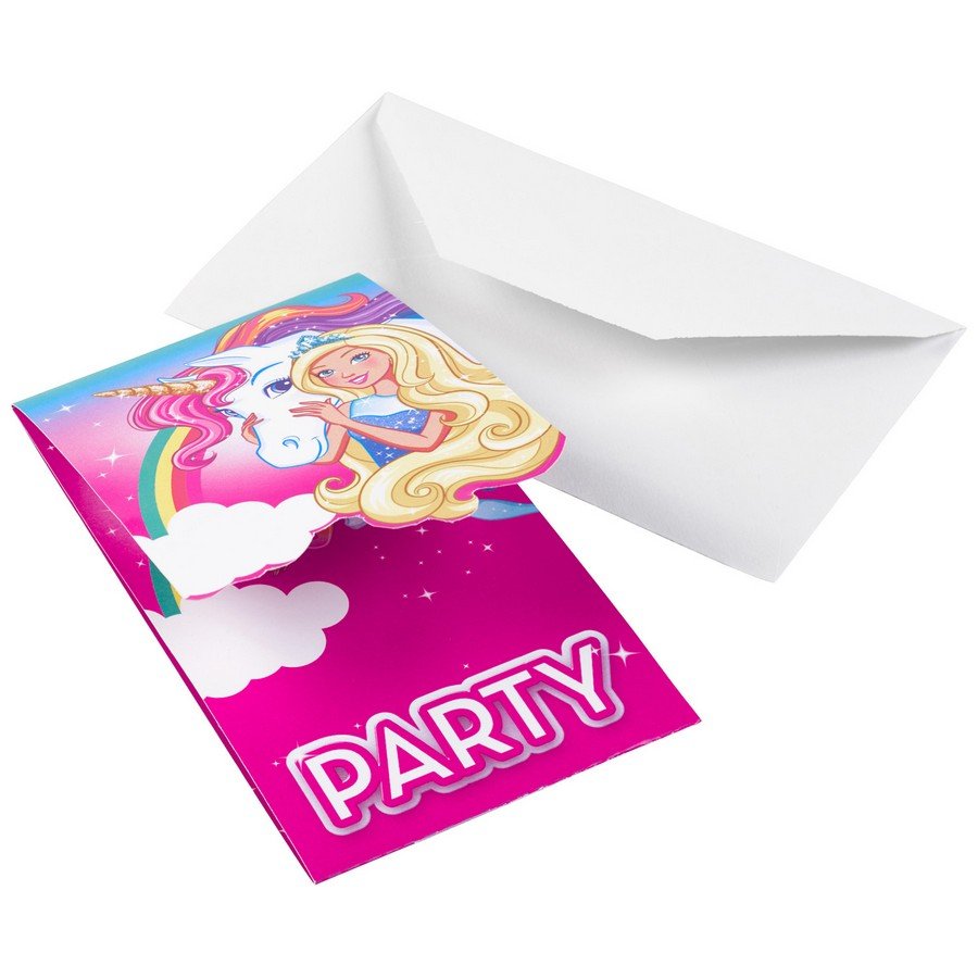 Barbie Dreamtopia Party Invitations (Pack of 8)