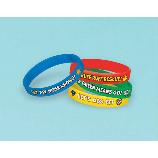 Paw Patrol Rubber Bracelet Favour (Pack of 4)