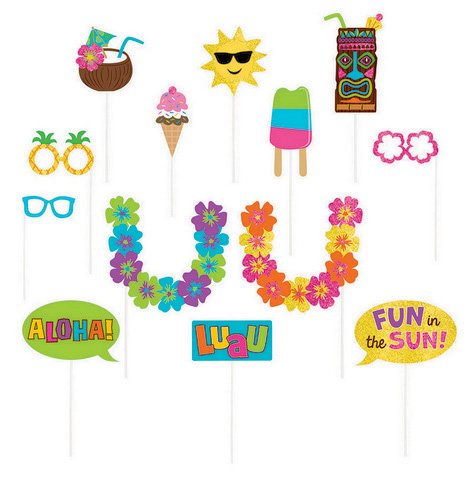 Summer Luau Photo Prop Kit