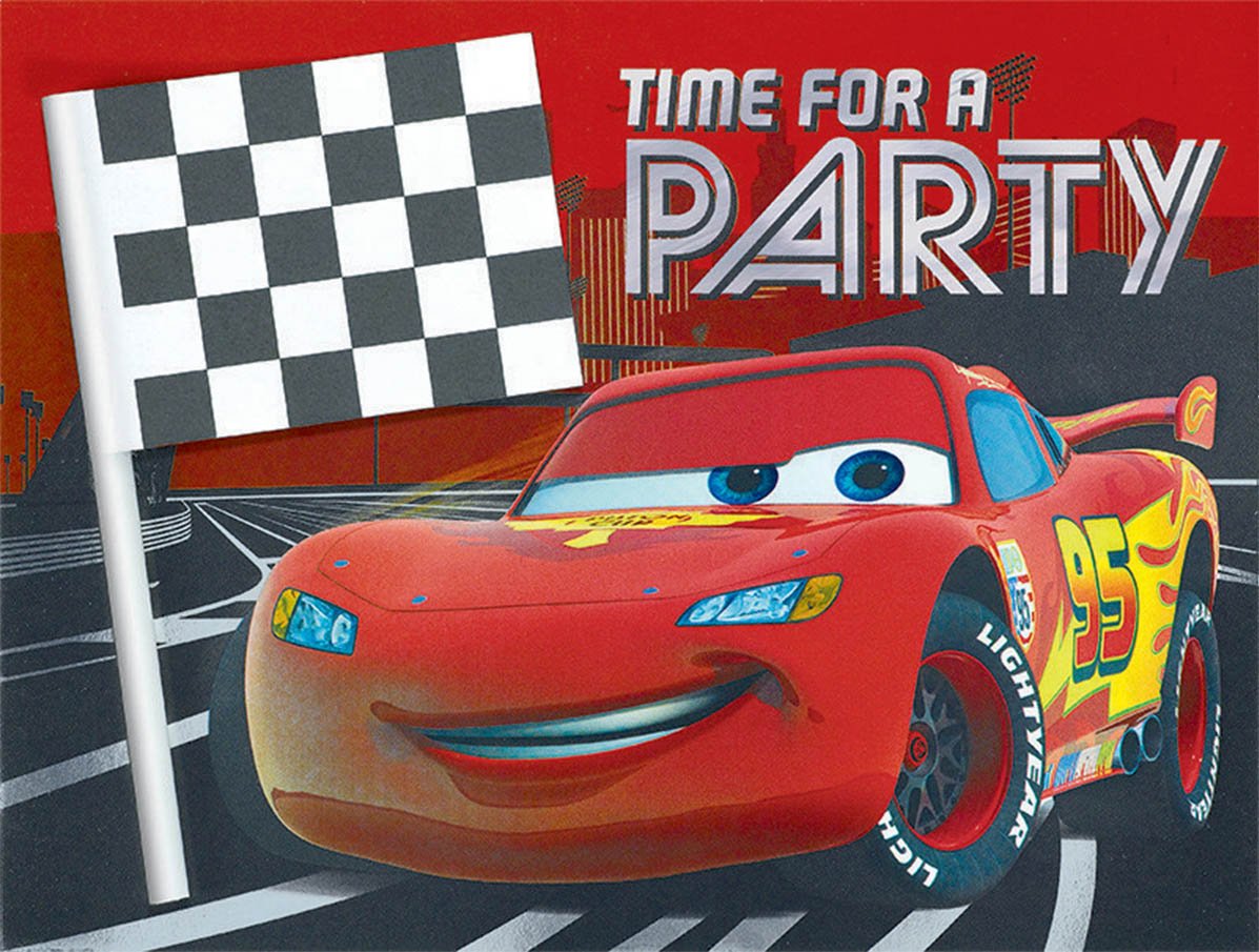 Cars 3 Deluxe Jumbo Invite