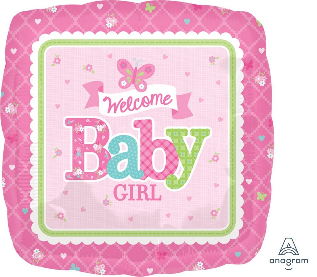 45cm Standard HX Welcome Baby Girl Butterfly