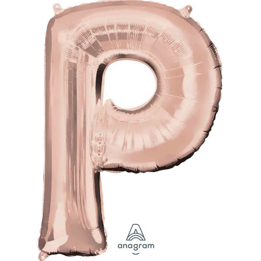 SuperShape Letter P Rose Gold