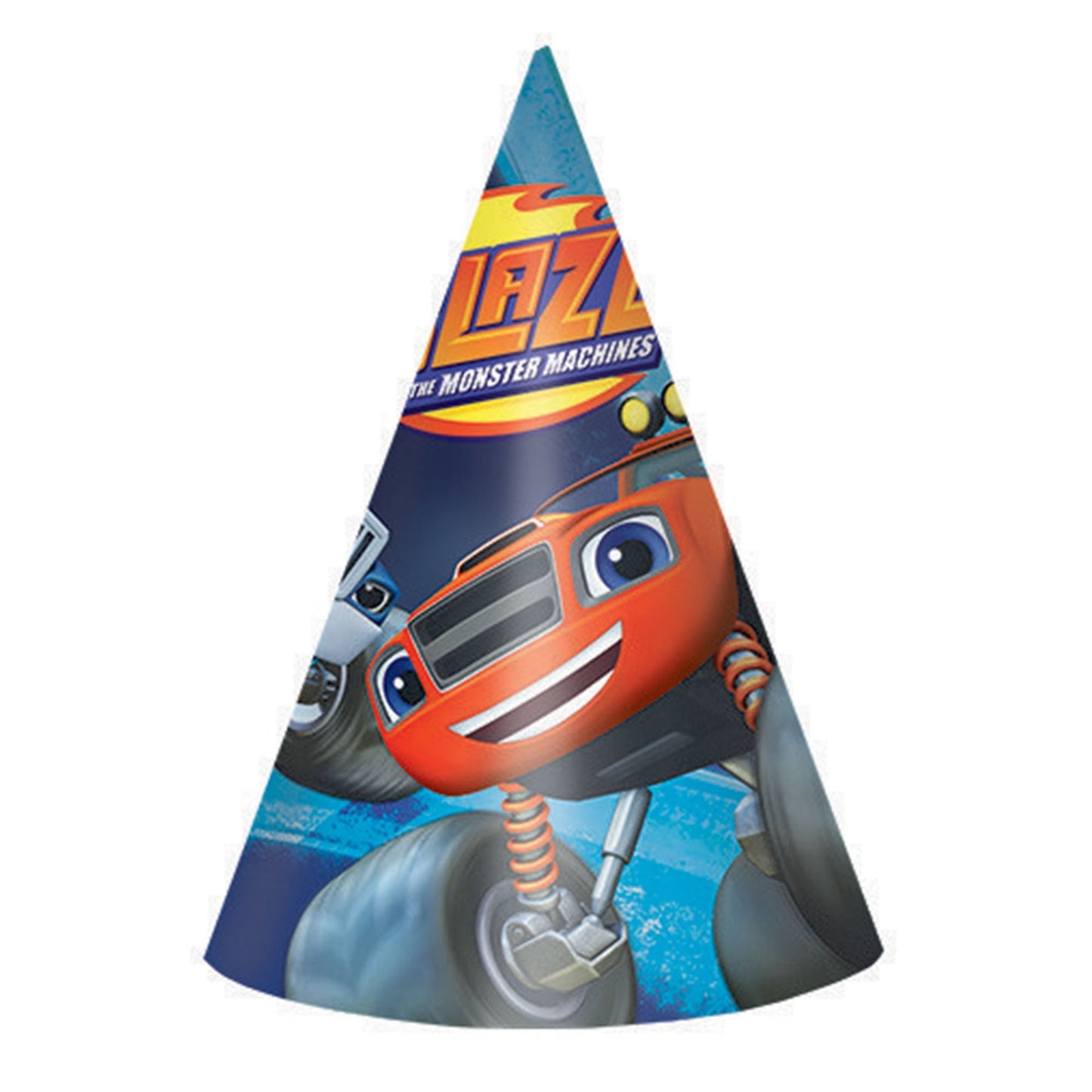 Blaze Paper Cone Hats (Pack of 8)