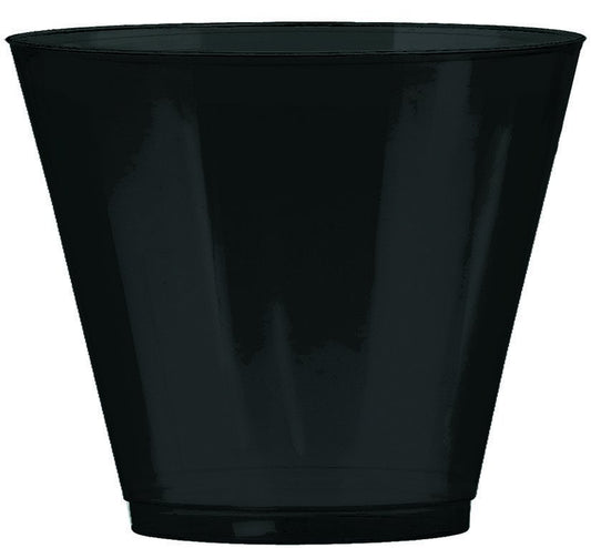 Big Party Pack 266ml Plastic Tumblers Jet Black