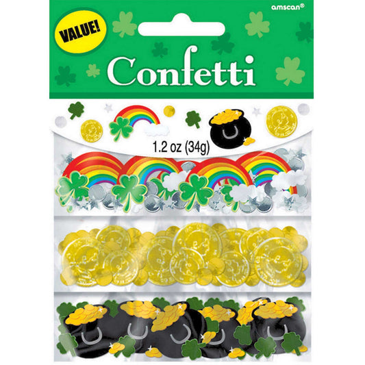 St Patrick's Day Value Confetti 34g - Foil & Paper