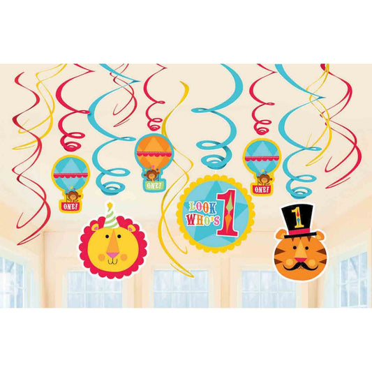 Fisher Price 1st Birthday Circus Swirls Pack