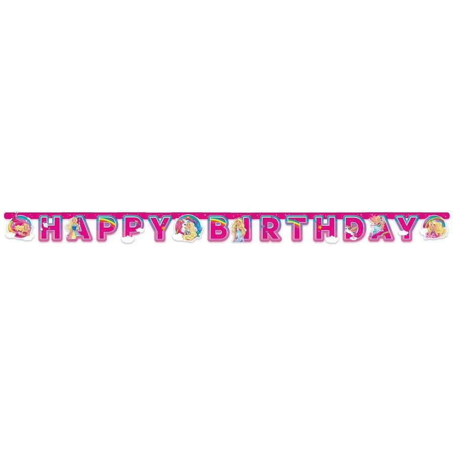 Barbie Dreamtopia Happy Birthday Banner