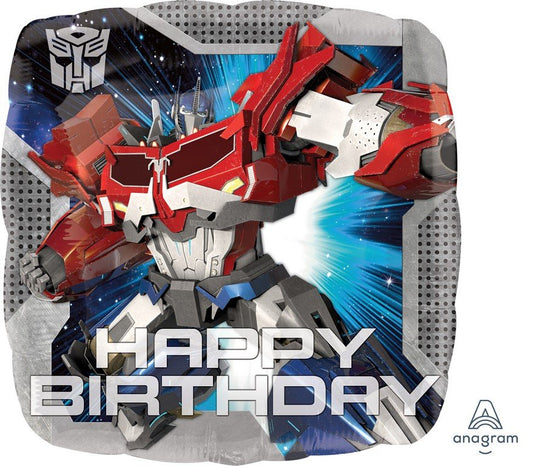 45cm Standard Transformers Animated Happy Birthday Balloon