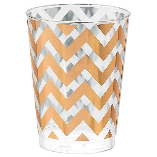 Premium Chevron Rose Gold 295ml Tumbler