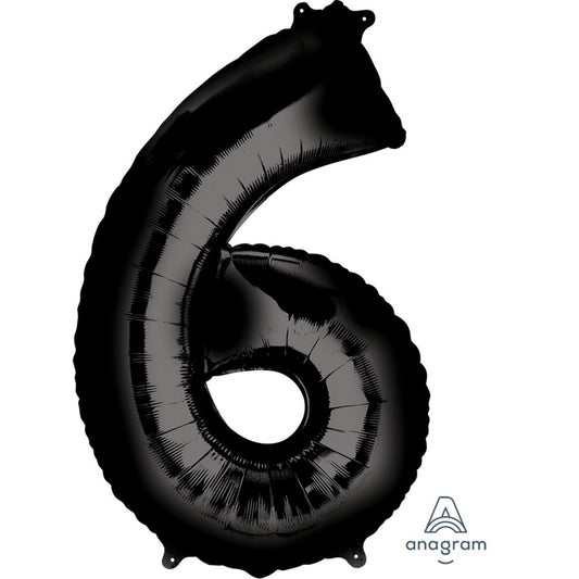 SuperShape Black Numeral 6.