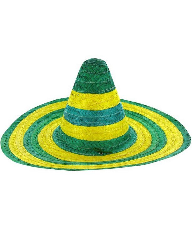 Australia Sombrero Green & Gold - Straw