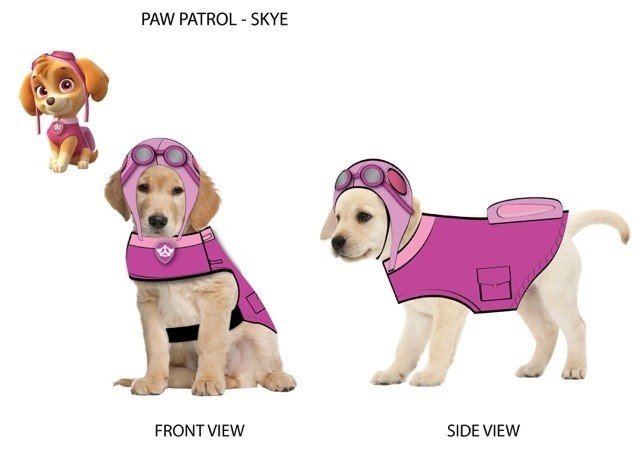 Paw Patrol Dog Costume Skye-Pink