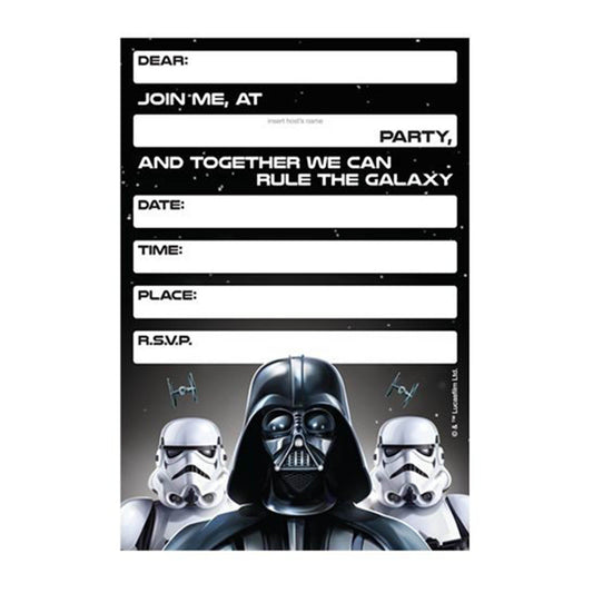 Star Wars Classic Invitations