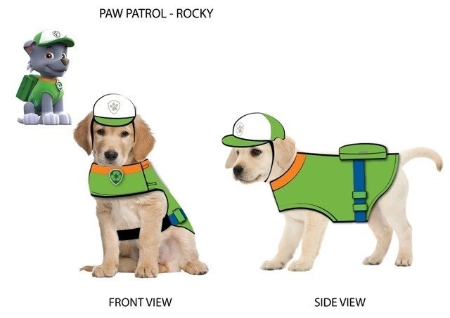 Paw Patrol Dog Costume Rocky-Green