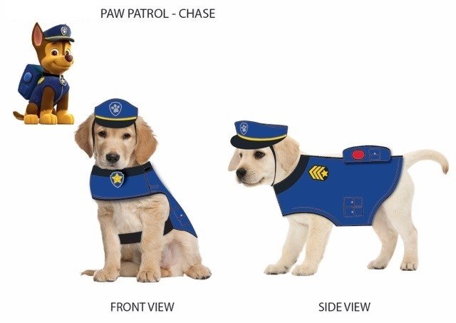 Paw Patrol Dog Costume Chase-Blue