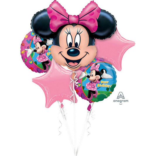 Minnie Mouse Birthday Balloon Bouquet