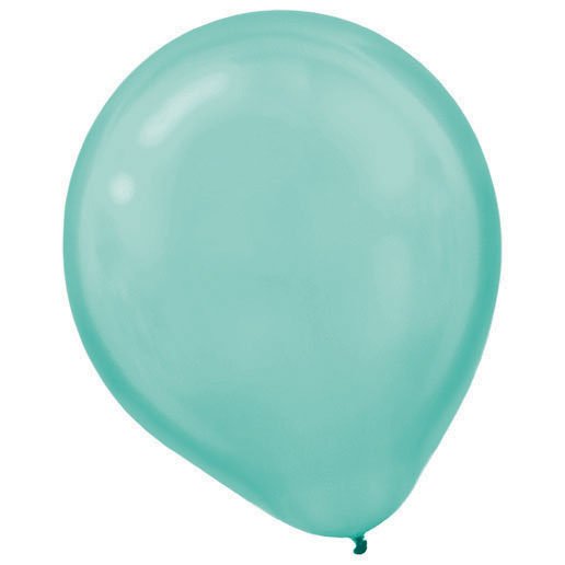 Latex Balloons Pearl 30cm 72CT Robin's-egg Blue