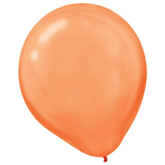 Latex Balloons Pearl 30cm 15CT Orange Peel