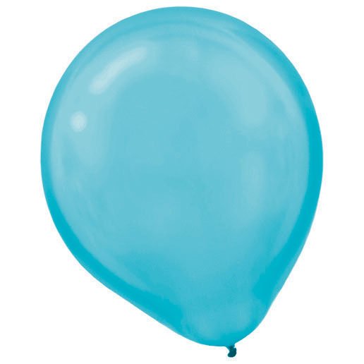 Latex Balloons Pearl 30cm 72CT Caribbean Blue