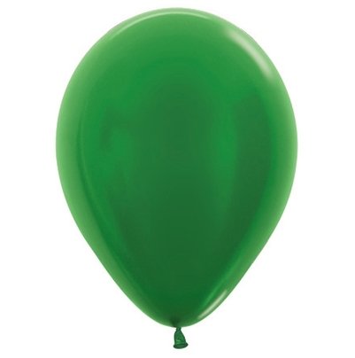 Sempertex 12cm Metallic Green Latex Balloons 530, 50PK