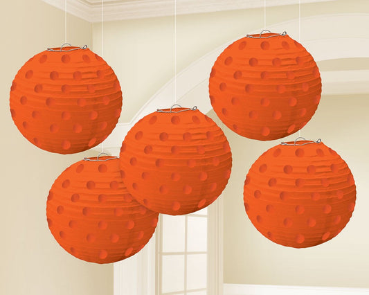 Mini Paper Lanterns - Orange Peel