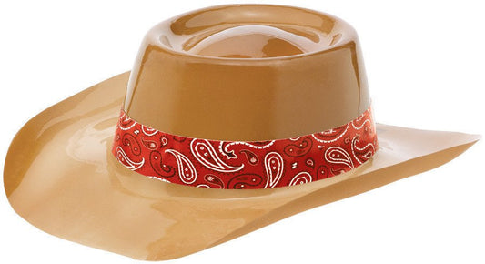 Western Plastic Cowboy Hat with Band