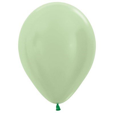 Sempertex 30cm Satin Pearl Green Latex Balloons 430, 100PK