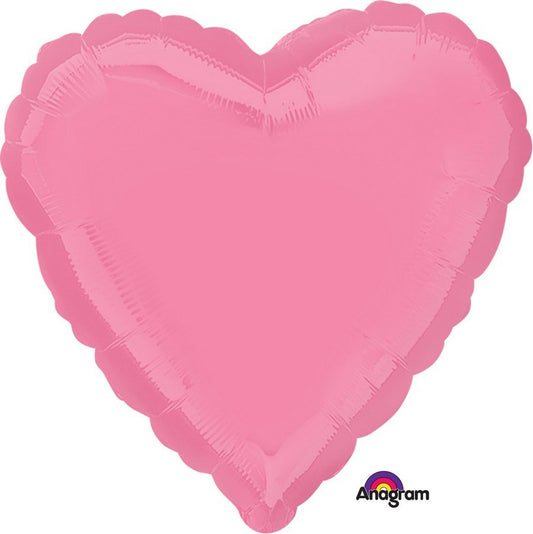 45cm Standard Heart HX Bright Bubble Gum Pink