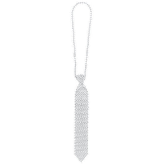 Tie Necklace -  Silver