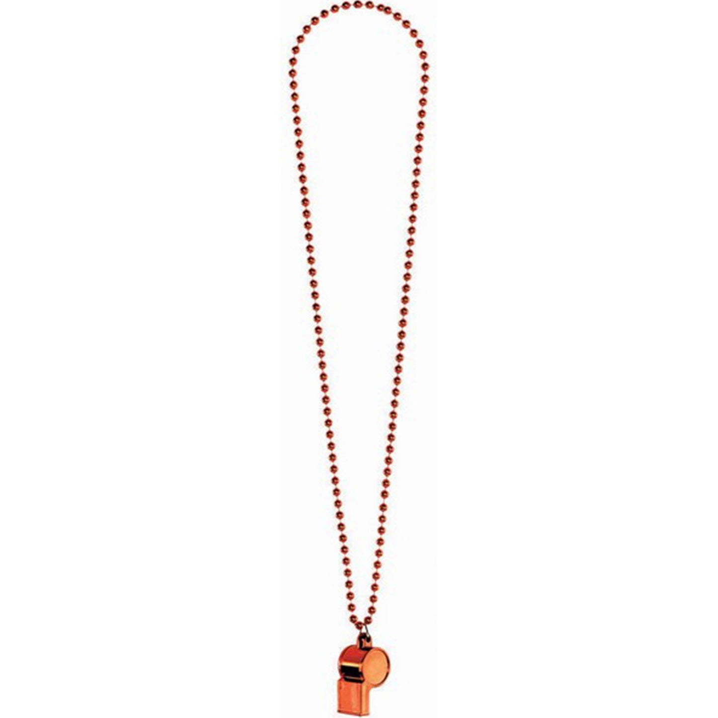 Whistle On Chain Necklace  - Orange