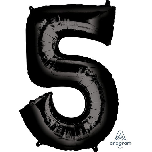 SuperShape Black Numeral 5.