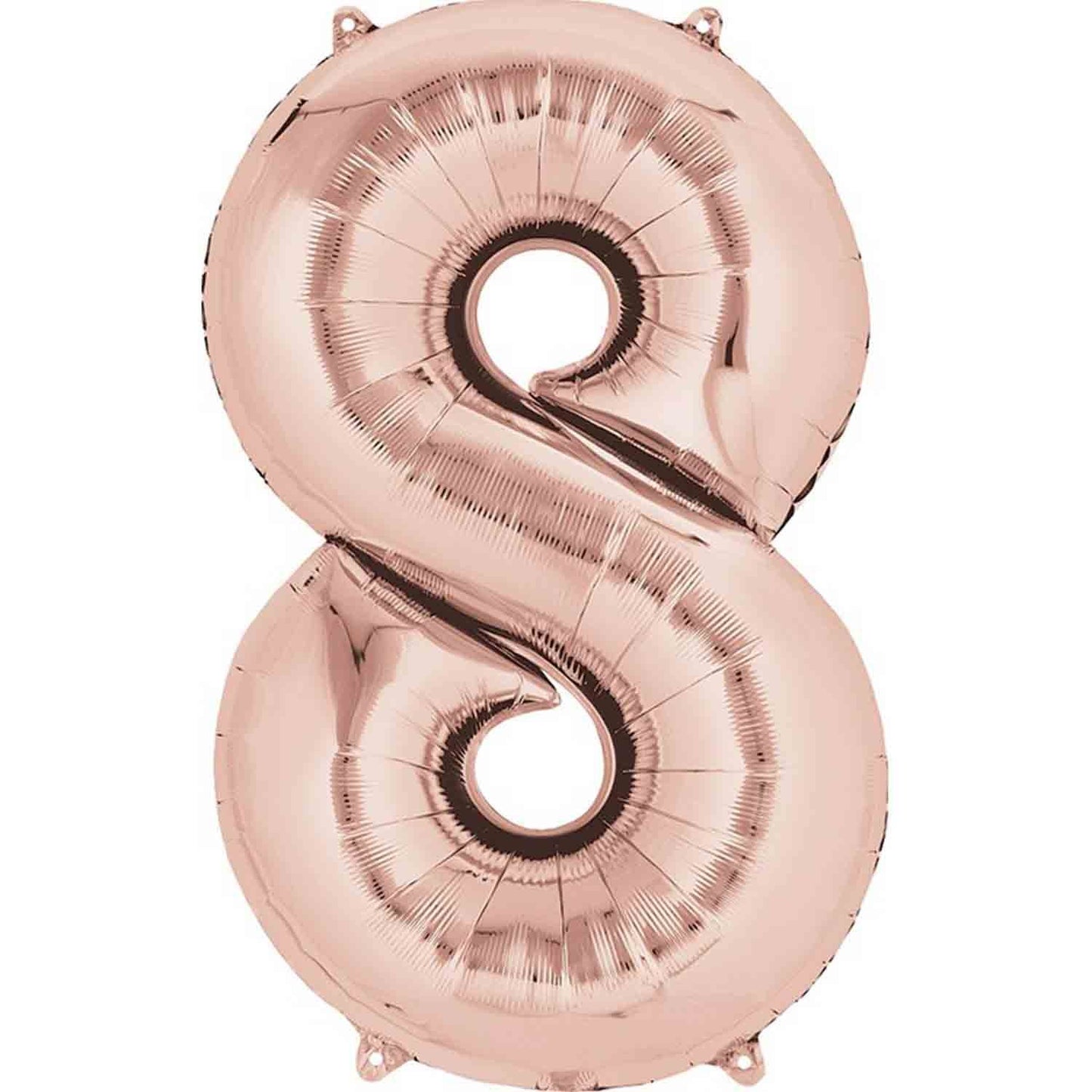 SuperShape Rose Gold Numeral 8.